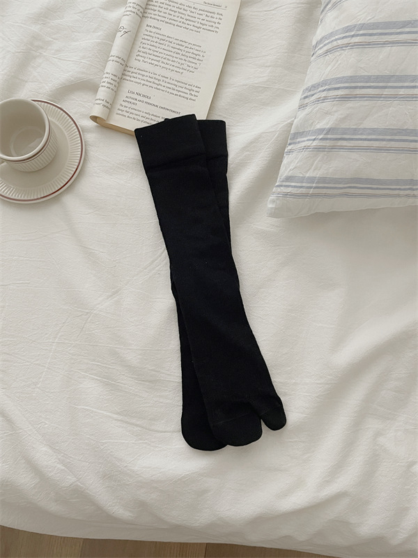 Șosete cu degete separate, stil japonez, bumbac 50–70%, gleznă medie, tricot la un ac