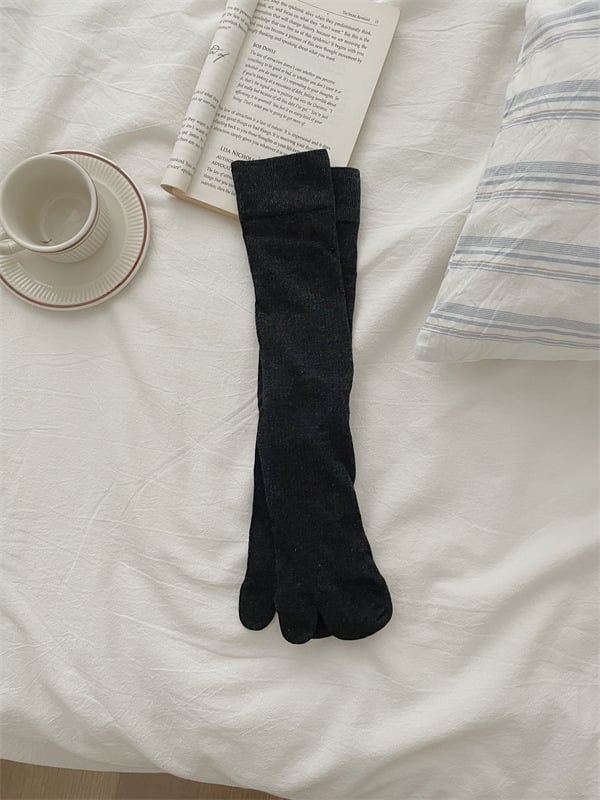 Șosete cu degete separate, stil japonez, bumbac 50–70%, gleznă medie, tricot la un ac