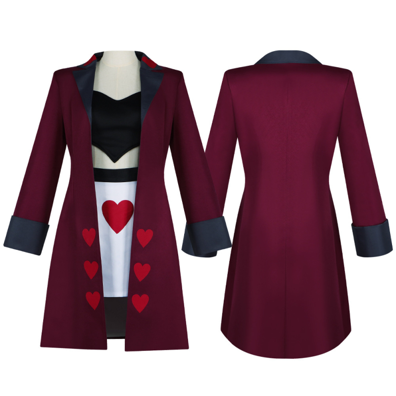 Devil Vilette cosplay kostim set iz Hell Inn Season 2 – ženski scenski kostim za igru i anime role-play (poliester, bez ovratnika, zima 2025)