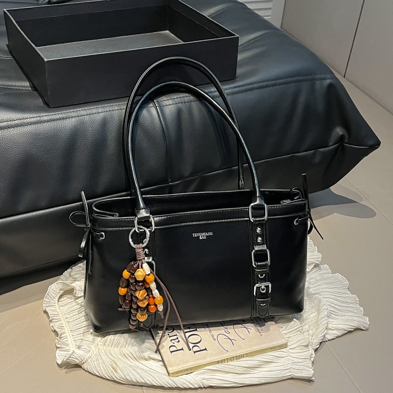 PU torbica za podlakticu, gradski minimalistički stil, horizontalni kvadratni oblik, zatvaranje zipom, velika kapaciteta