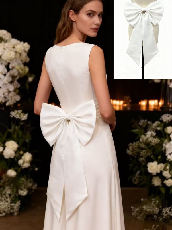 Пояс за талия аксесоар с голяма сатенена панделка | Тъкан плат | Стил: сладък | Марка yxph | Артикул 0006 | Пролет 2026