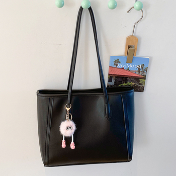 Corduroy torba za ramena u uličnoj modi, Tote torba sa zatvaračem, podstava od umjetne kože