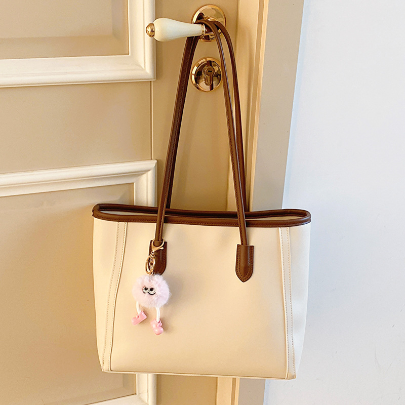 Corduroy torba za ramena u uličnoj modi, Tote torba sa zatvaračem, podstava od umjetne kože