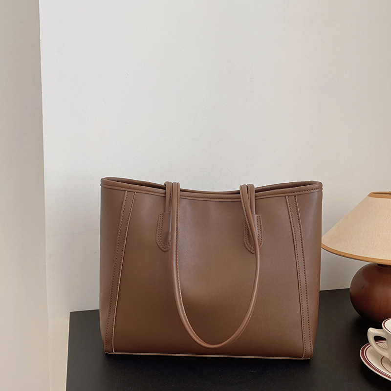 Corduroy torba za ramena u uličnoj modi, Tote torba sa zatvaračem, podstava od umjetne kože