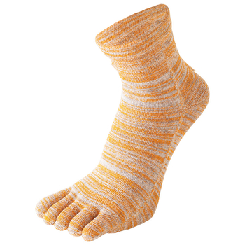 Чорапи с пет пръста от гребен памук, къса тръбичка, 80–90% памук, безшевни, 144 игли, попиване на пот, анти триене