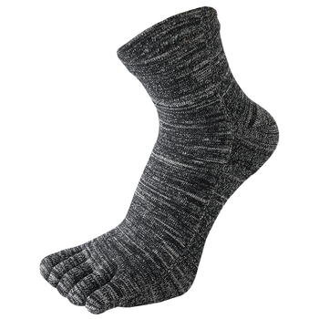 Чорапи с пет пръста от гребен памук, къса тръбичка, 80–90% памук, безшевни, 144 игли, попиване на пот, анти триене