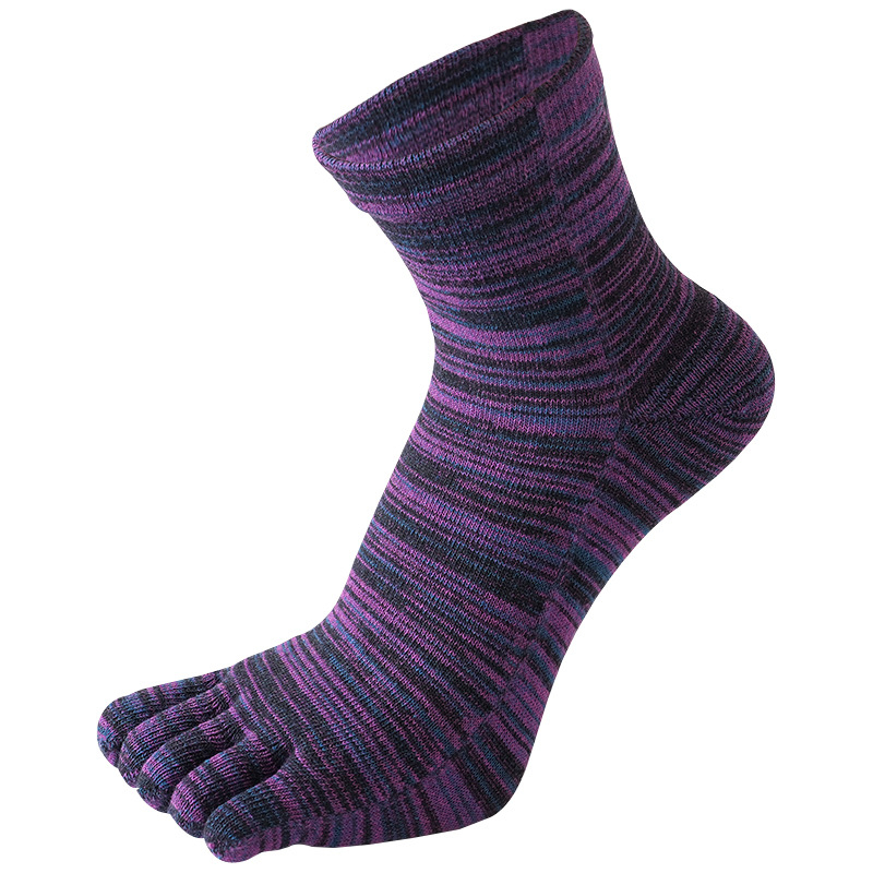 Чорапи с пет пръста от гребен памук, къса тръбичка, 80–90% памук, безшевни, 144 игли, попиване на пот, анти триене