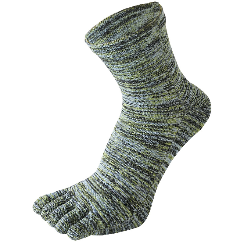 Чорапи с пет пръста от гребен памук, къса тръбичка, 80–90% памук, безшевни, 144 игли, попиване на пот, анти триене