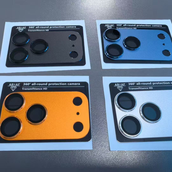 Закалено стъкло за леща за iPhone 17 Pro Max — броня от метална текстура, интегриран защитен филм, удароустойчиво и устойчиво на падане