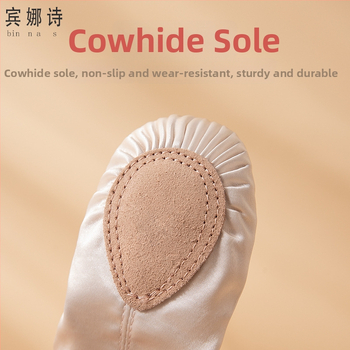 Speed Angel Gyerekeknek készült balett puha cipő, lányoknak, fűző nélkül, selyem vamp, nemzeti stílus, táncgyakorláshoz, 3–8 évesek