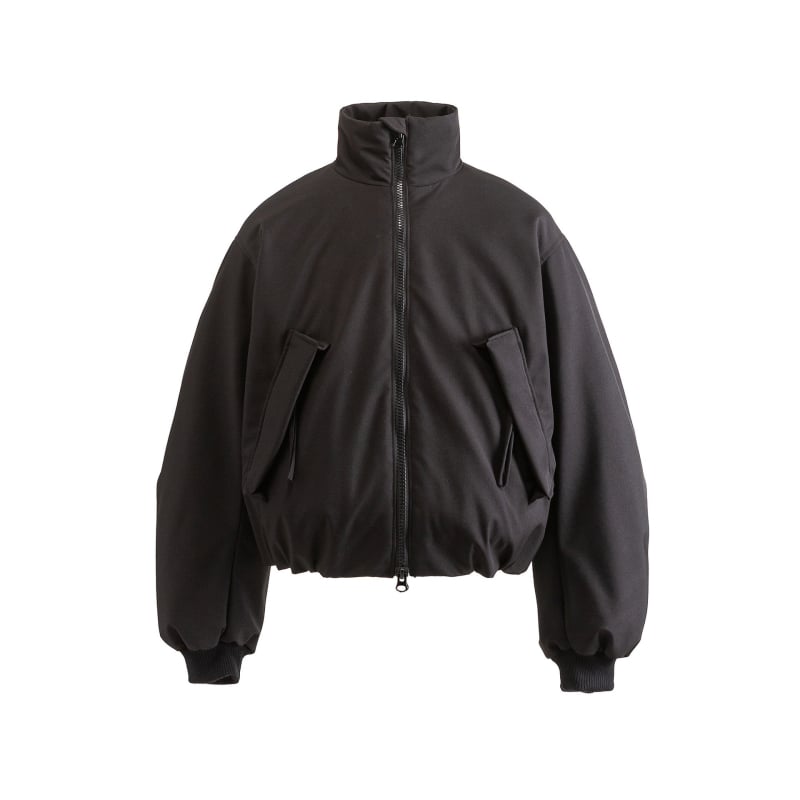 Jakna s perjem od patke, slim-fit, stojeći ovratnik, punilo 101–200 g, sadržaj perja 86–90%, materijal poliester, debela konstrukcija, street hipster stil