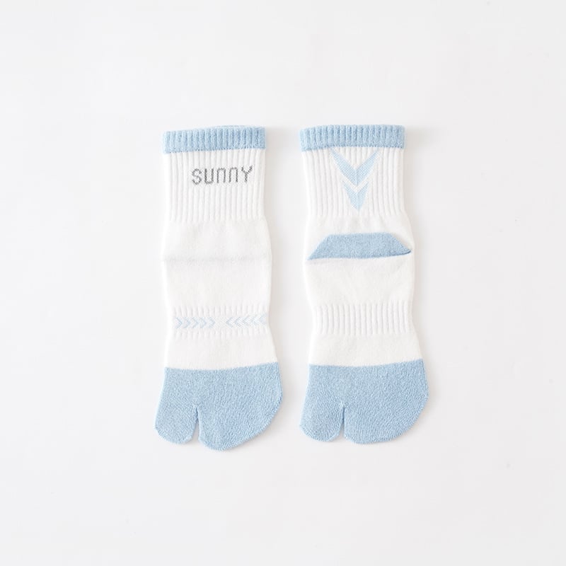 Детски памучни чорапи с разделени пръсти, 80–90% памук, абсорбиращи пот, средно високи, за деца 7–12 години