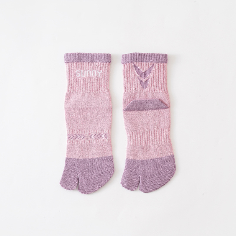 Детски памучни чорапи с разделени пръсти, 80–90% памук, абсорбиращи пот, средно високи, за деца 7–12 години