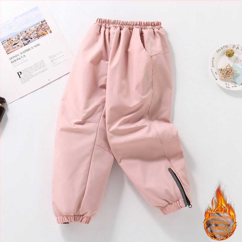 Κοριτσίστικα παντελόνια Softshell με επένδυση φλις, ευρεία γραμμή, χειμωνιάτικα, 100% πολυεστέρας, γρήγορο στέγνωμα, για ηλικίες 13–16 ετών