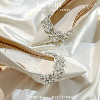 Дамски обувки Мери Джейн с остър нос, ток 3-6 см, PU горна част, PU вътрешен материал, гумена подметка