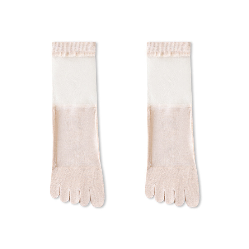 Ženske čarape s odvojenim prstima od pamuka, ljeto, upijaju znoj, 70–80% pamuka