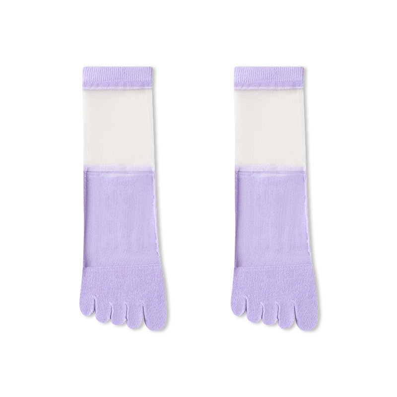 Ženske čarape s odvojenim prstima od pamuka, ljeto, upijaju znoj, 70–80% pamuka