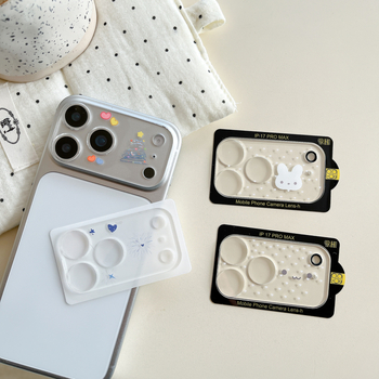 Стъклена защита за обектива на iPhone 17 Pro Max и серия 17 – карикатурен дизайн, HD, самовъзстановяващ се филм