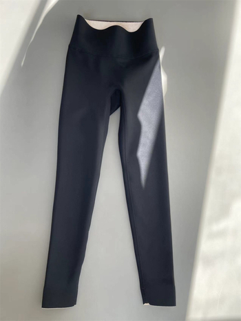 All-in-One termalne hlače s visokim strukom, najlon-spandex 70-80% najlon, <30% spandex, debele, duljina devet bodova, jesen 2023