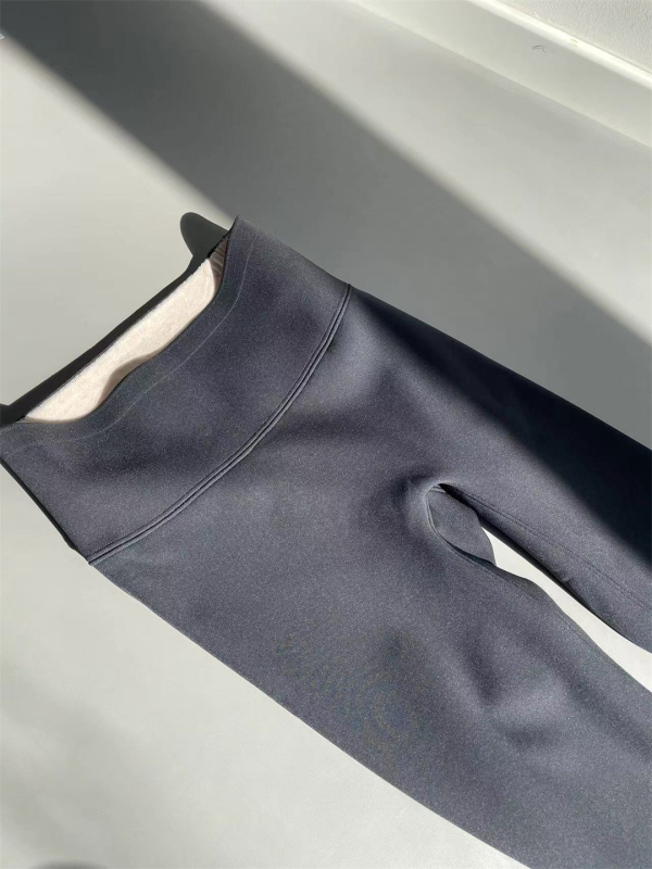 All-in-One termalne hlače s visokim strukom, najlon-spandex 70-80% najlon, <30% spandex, debele, duljina devet bodova, jesen 2023