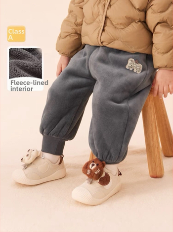 Παντελόνια για νήπια 1–3 ετών, βελούδινο ύφασμα, 100% πολυεστέρας, για άνοιξη/φθινόπωρο/χειμώνα