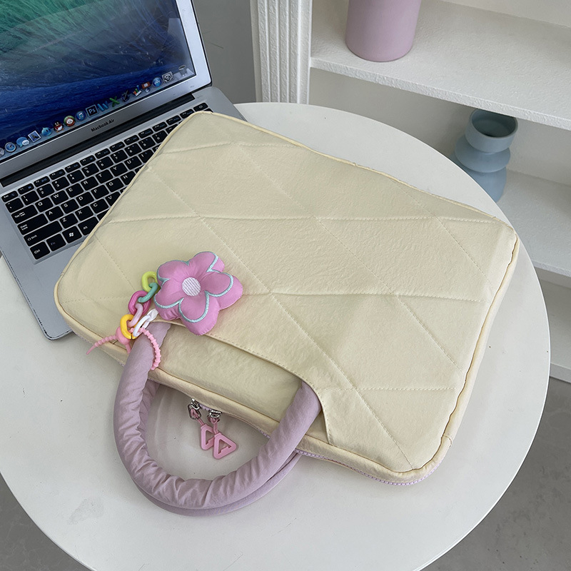 Geantă Ocean pentru laptop, din nylon, ultra-ușoară, cu căptușeală pluș — unisex, geantă pentru documente