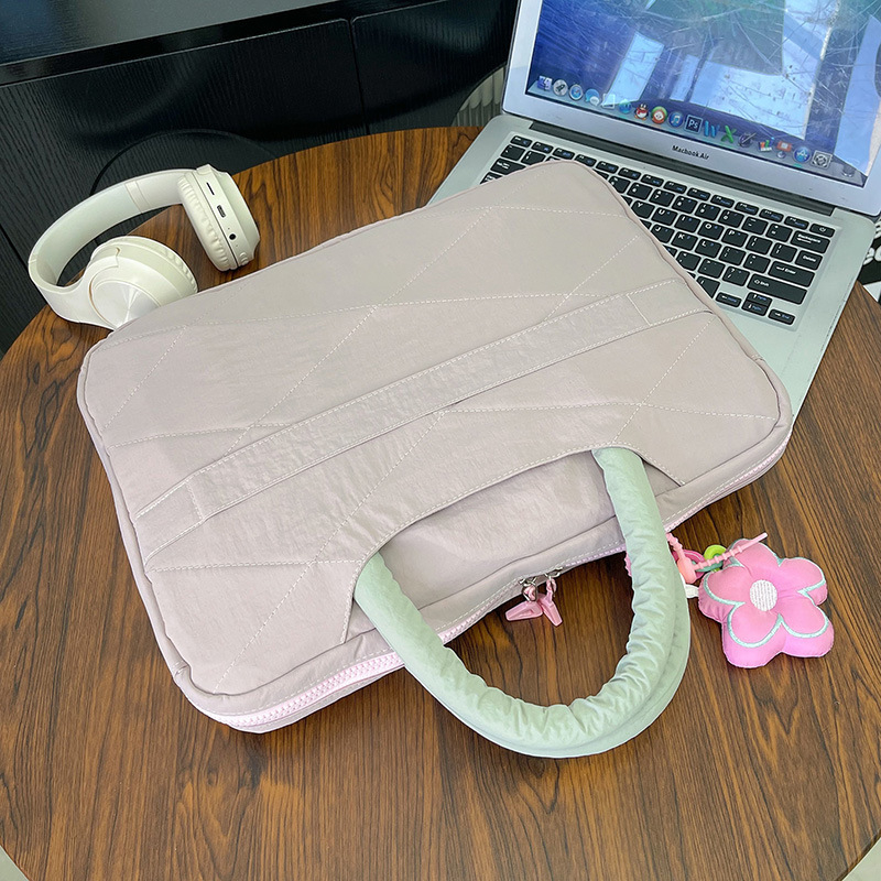 Geantă Ocean pentru laptop, din nylon, ultra-ușoară, cu căptușeală pluș — unisex, geantă pentru documente