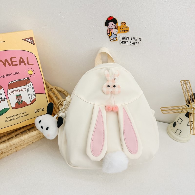 Dječji ruksak s motivom zeca – ultra lagan, sklopiv za pohranu, najlon materijal, podstava od poliestera, naramenice s zračnim jastukom