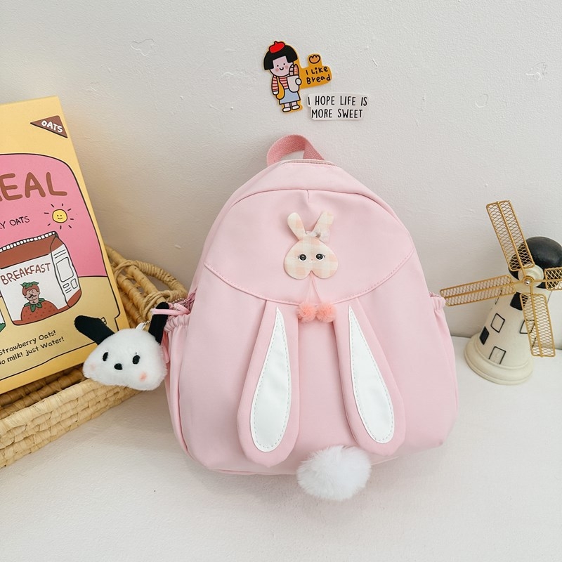 Dječji ruksak s motivom zeca – ultra lagan, sklopiv za pohranu, najlon materijal, podstava od poliestera, naramenice s zračnim jastukom