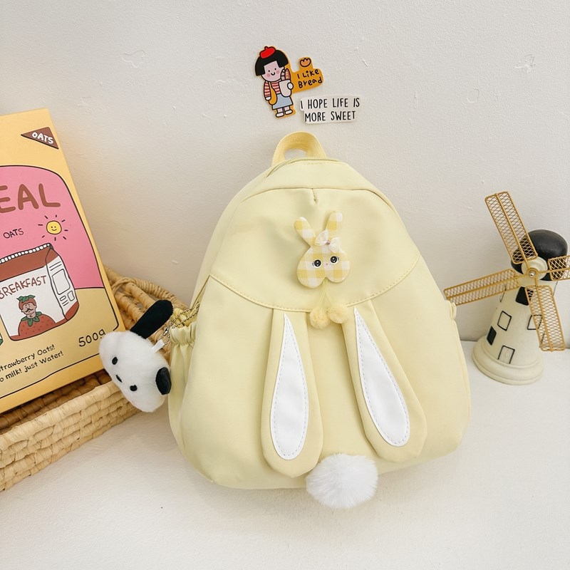 Dječji ruksak s motivom zeca – ultra lagan, sklopiv za pohranu, najlon materijal, podstava od poliestera, naramenice s zračnim jastukom