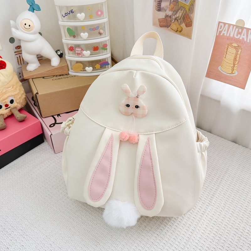 Dječji ruksak s motivom zeca – ultra lagan, sklopiv za pohranu, najlon materijal, podstava od poliestera, naramenice s zračnim jastukom