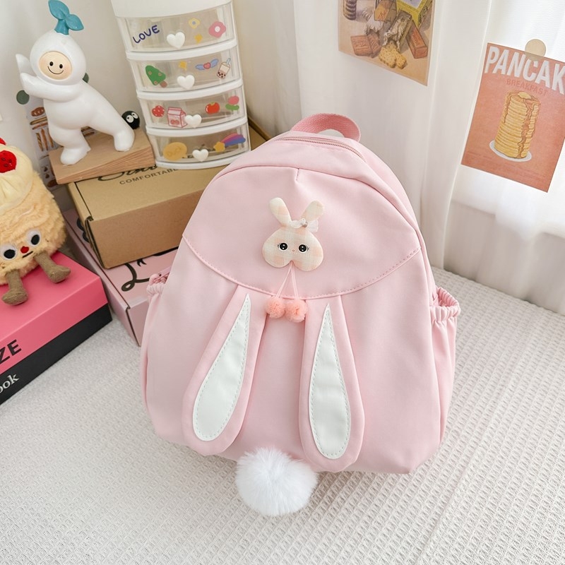 Dječji ruksak s motivom zeca – ultra lagan, sklopiv za pohranu, najlon materijal, podstava od poliestera, naramenice s zračnim jastukom