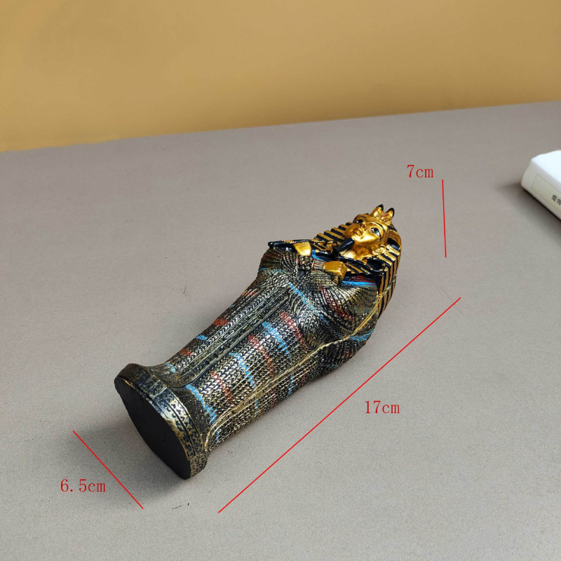 Figura mumije od smole, etničkog stila, model lijesa – suvenir s putovanja, dar za dom