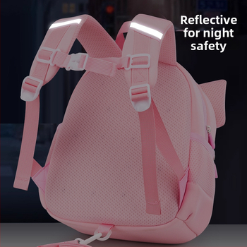 Ľahký detský batoh do škôlky, s animovaným vzorom, priedušný Oxford materiál, ultra ľahký, PU podšívka, zakrivené ramenné popruhy