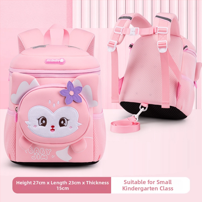 Ľahký detský batoh do škôlky, s animovaným vzorom, priedušný Oxford materiál, ultra ľahký, PU podšívka, zakrivené ramenné popruhy