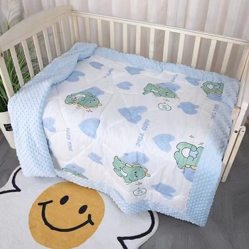 Baba gyerek takaró karikatúra dizájnnal, minden évszakos, újszülötteknek, szintetikus rost, 200–299 g, megfelelő óvodában