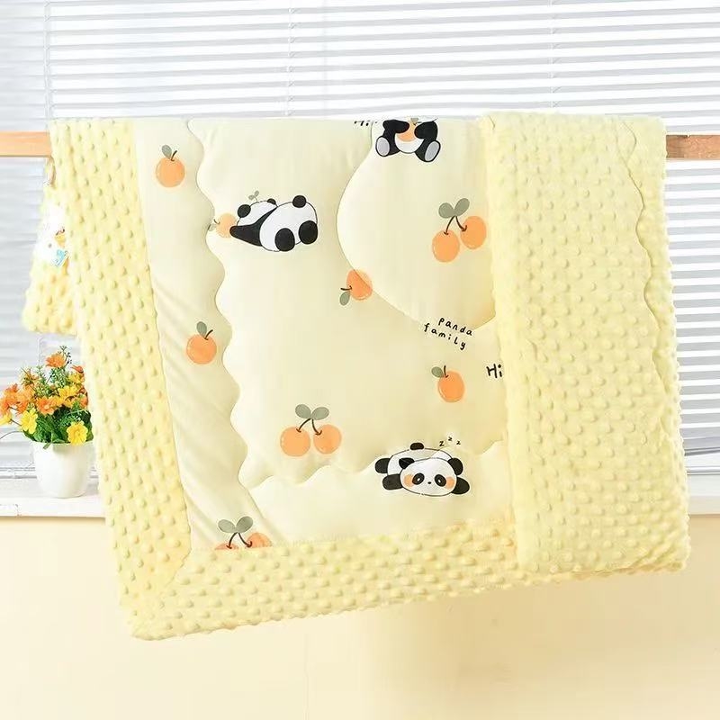 Baba gyerek takaró karikatúra dizájnnal, minden évszakos, újszülötteknek, szintetikus rost, 200–299 g, megfelelő óvodában