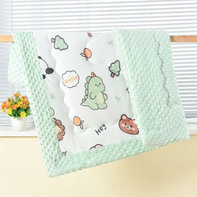 Baba gyerek takaró karikatúra dizájnnal, minden évszakos, újszülötteknek, szintetikus rost, 200–299 g, megfelelő óvodában