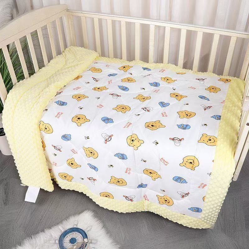 Baba gyerek takaró karikatúra dizájnnal, minden évszakos, újszülötteknek, szintetikus rost, 200–299 g, megfelelő óvodában