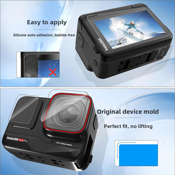 Защитно фолио за екран за Insta360 AcePro2 – анти-отразително, HD, пълен екран, AR филм, съвместим с Shadow Stone 360