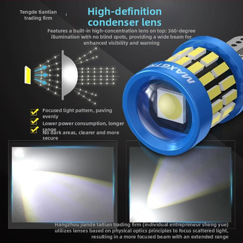 LED T10 žiarovka pre svetlo poznávacej značky, vysoká jasnosť, šošovka, základ W5W (12V, 5000 lm)