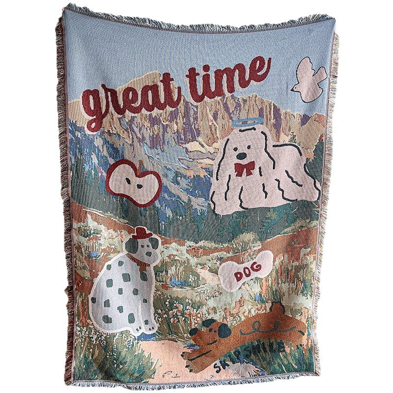 Διακοσμητικό γοβλέν για διακόσμηση χώρου, ορθογώνιο και πολυλειτουργικό κάλυμμα για καναπέ και καρέκλες. Υλικό: μείγμα πολυεστέρα-βαμβακιού; Μηχανικά υφαντό; Μοτίο: λουλούδια/χορτάρια/φυλλά; Στυλ: Νέο Κινέζικο Στυλ.