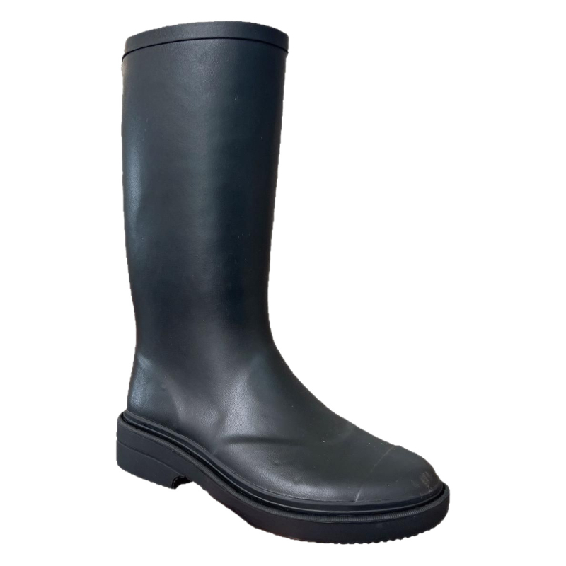 Ženske gumene čizme za kišu, do koljena, niski pet 1–3 cm, obične debljine, za sve sezone