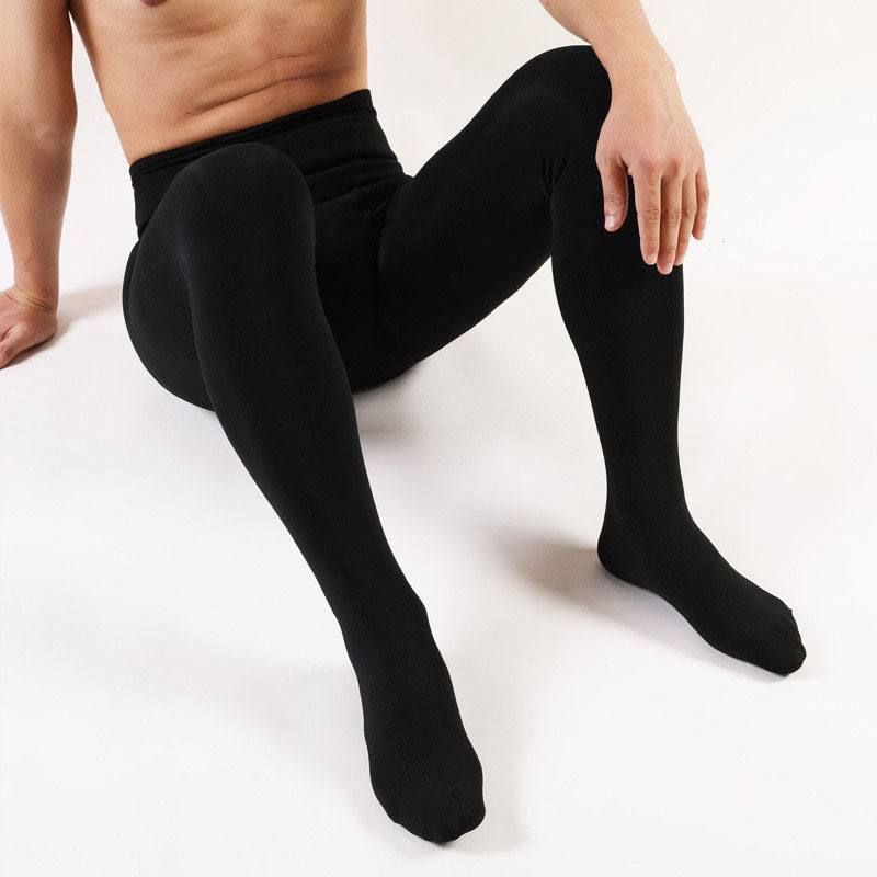 Muške pantyhose od baršuna, jednobojne, srednja gustoća, udio najlona 50–70%, japanski stil