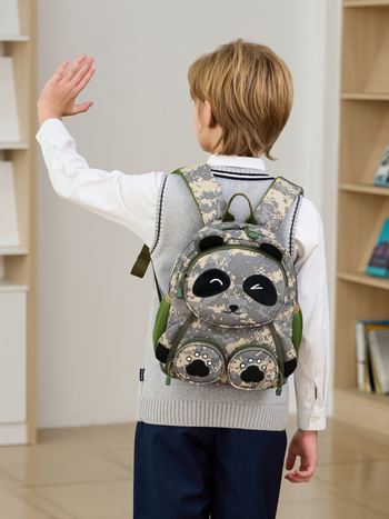 Állatmintás gyerek hátizsák, Oxford anyag, légáteresztő és ultrakönnyű, légpárnás vállpántok, iskolai hátizsák 3–6 éveseknek