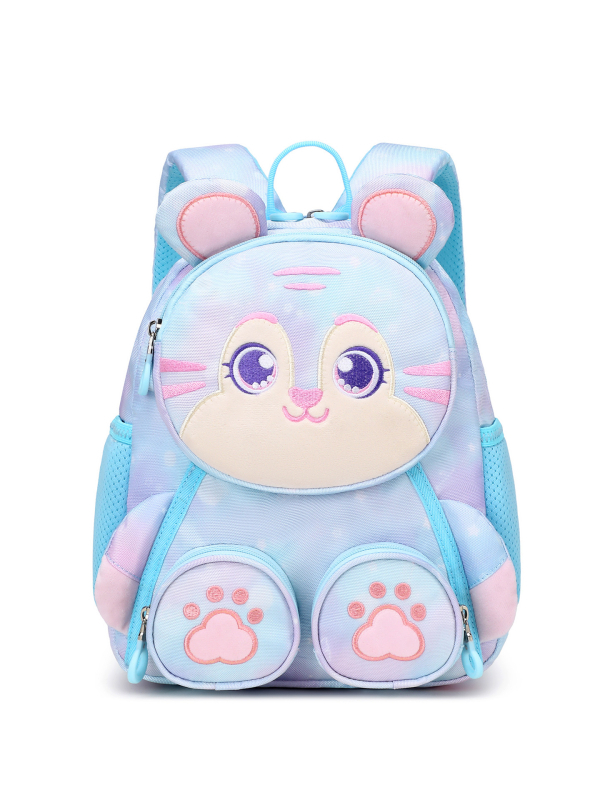 Állatmintás gyerek hátizsák, Oxford anyag, légáteresztő és ultrakönnyű, légpárnás vállpántok, iskolai hátizsák 3–6 éveseknek