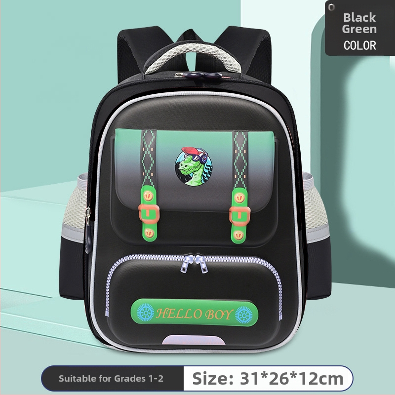 Detský školský batoh s pevným telom, ľahký a priedušný, Oxford materiál, ramenné popruhy s vzduchovým odpružením, neutrálny dizajn