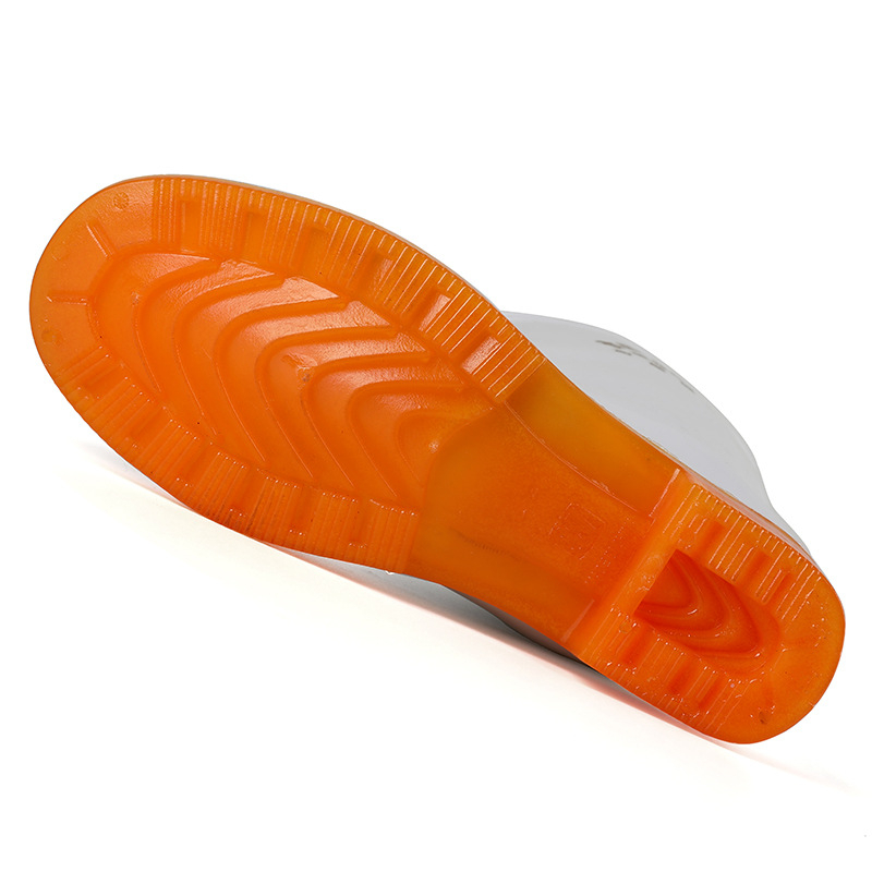 Ženske PVC čizme za kišu, srednja visina potkoljenice, niski potplat 1–3 cm, vodootporne, jednobojni model, brend Aote Tread Rain