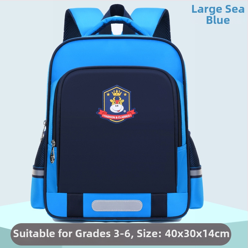 Unisex detský ultraľahký polyesterový školský batoh s zakrivenými popruhmi, prispôsobiteľný vzor, pre triedy 1–2