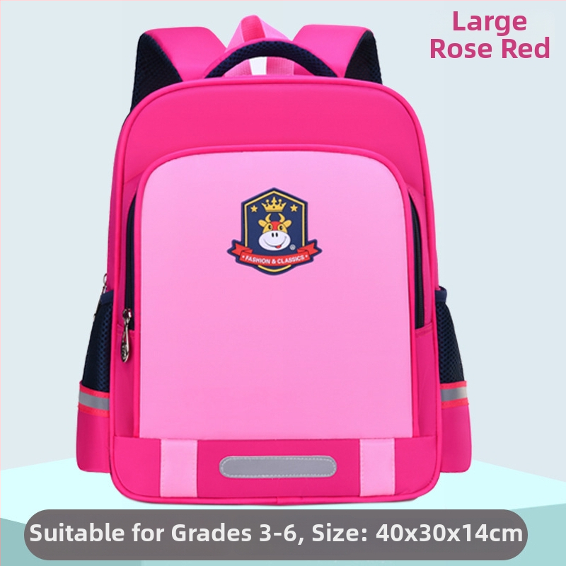 Unisex detský ultraľahký polyesterový školský batoh s zakrivenými popruhmi, prispôsobiteľný vzor, pre triedy 1–2